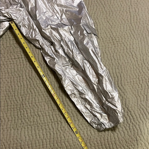 Anthropologie Metallic Silver Joggers - Picture 12 of 12
